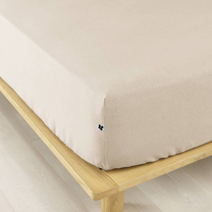 L'effet Papillon - Wholesale Duvet Cover - Candice Sand Flannel Bed Sheet 160 x 200 cm