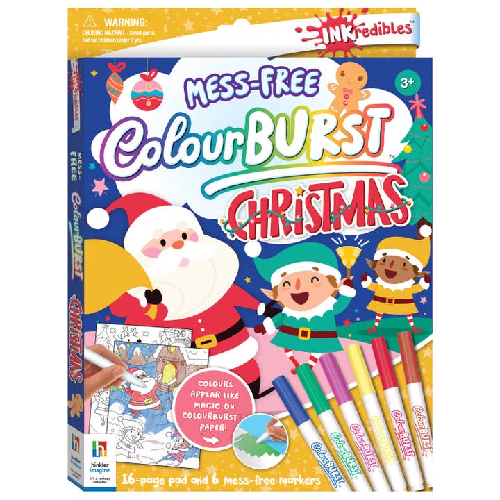 Hinkler - Wholesale Coloring Book - Kids & Baby - Inkredibles Colour Burst Christmas