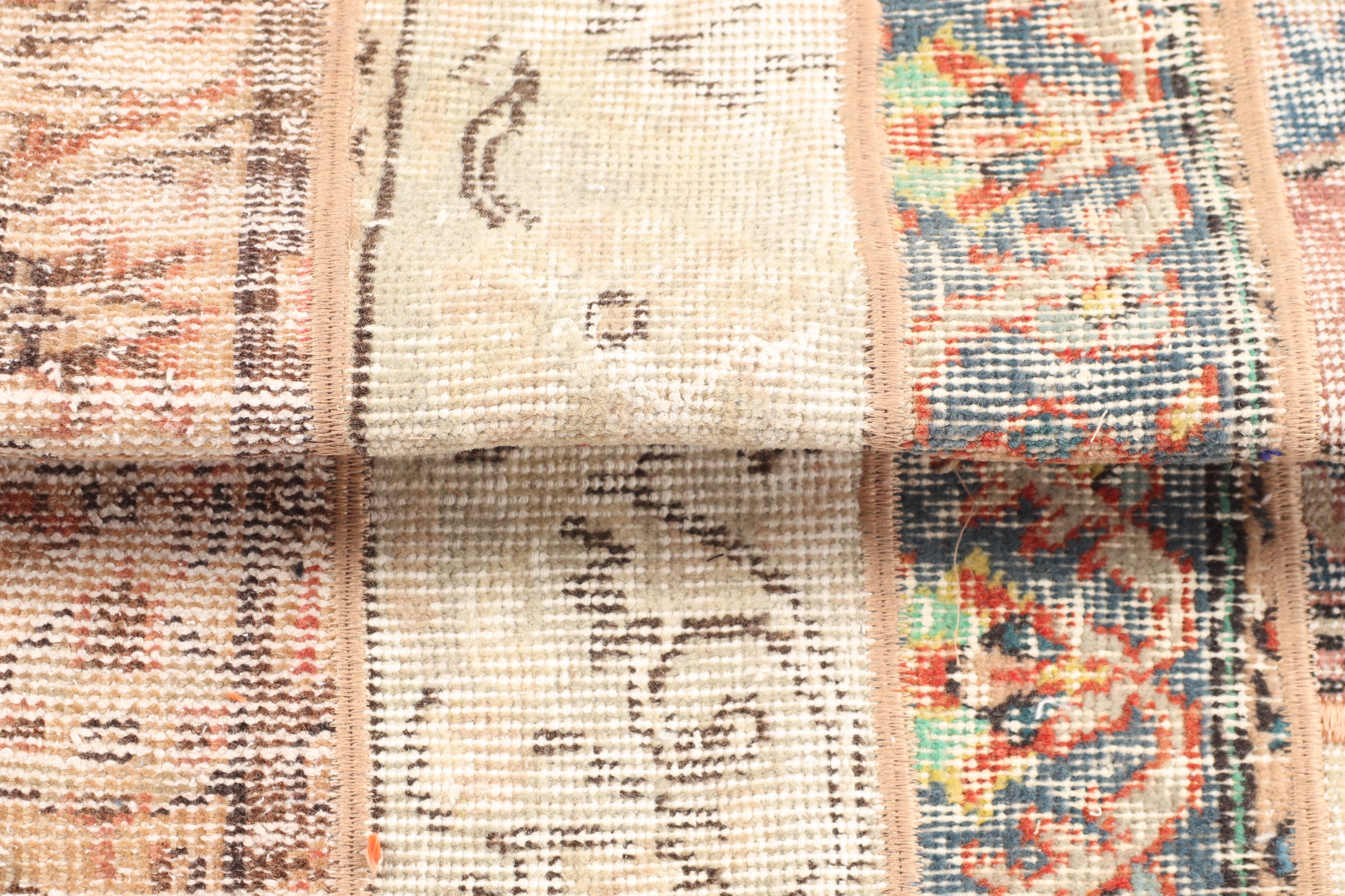 The Loom Wholesale - Wholesale Rug Pad - Turkish Vintage Rug, Small 2.8x8.9 ft (84x272 cm) Rug, Brown Floral Rug8