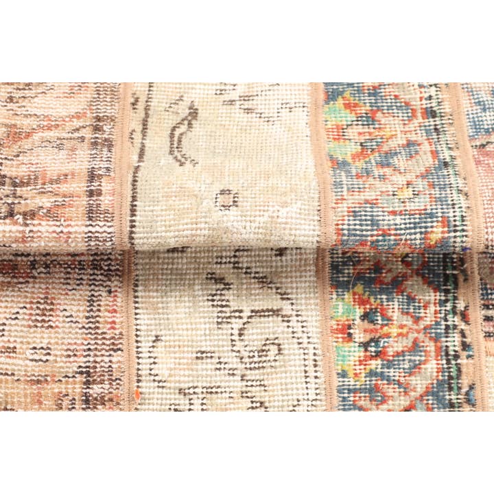 The Loom Wholesale - Wholesale Rug Pad - Turkish Vintage Rug, Small 2.8x8.9 ft (84x272 cm) Rug, Brown Floral Rug8