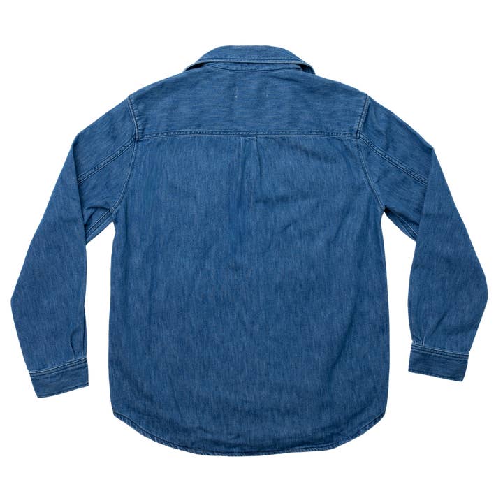 New Frontier - Wholesale Button Down Shirt - Unisex - New Frontier Recycled Denim Work Shirt3