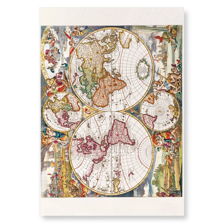 CARTE DU MONDE VINTAGE (1660): Pittura e stampa per la vendita all'ingrosso da parte di Ezen Trade