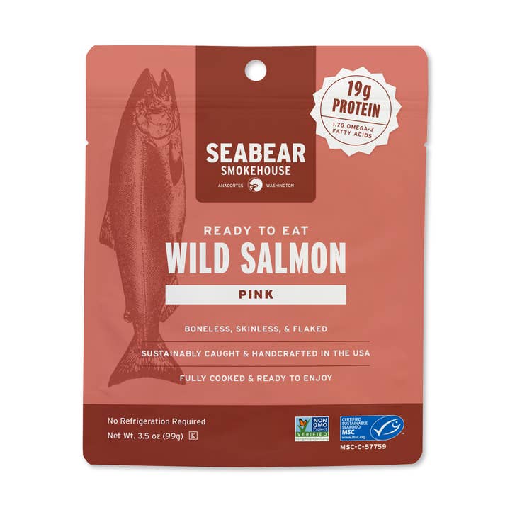 Ready-To-Eat Pink Salmon for wholesale by SeaBear Smokehouse