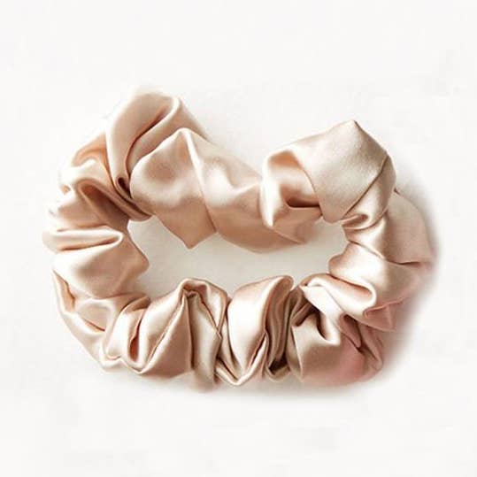 ilks - Wholesale Scrunchie - Women's - Silk Scrunchie Beige0
