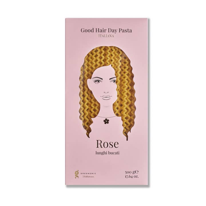 Greenomic Delikatessen GmbH Co. KG – wholesale Pasta – GOOD HAIR DAY PASTA ROSE LUNGHI BUCATI