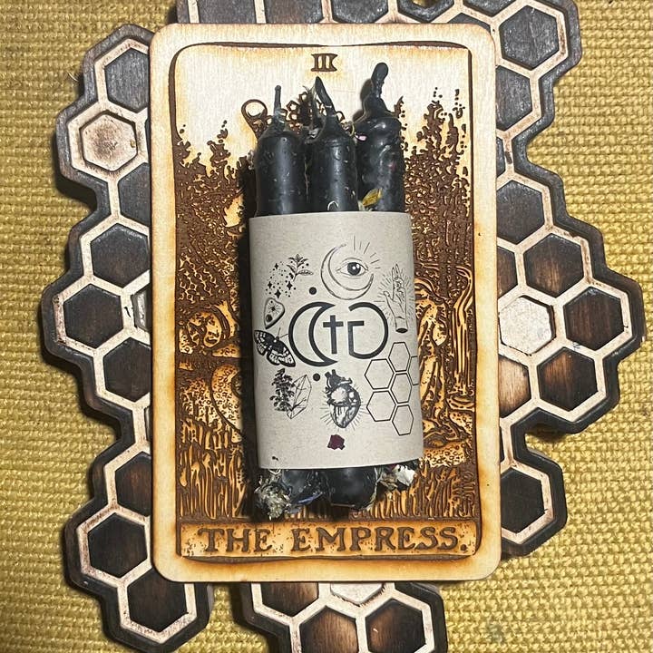 The Chaotic Good (previously The Great Cosmic Trust) - Wholesale Tapered Candle/Candlestick - black ritual candles