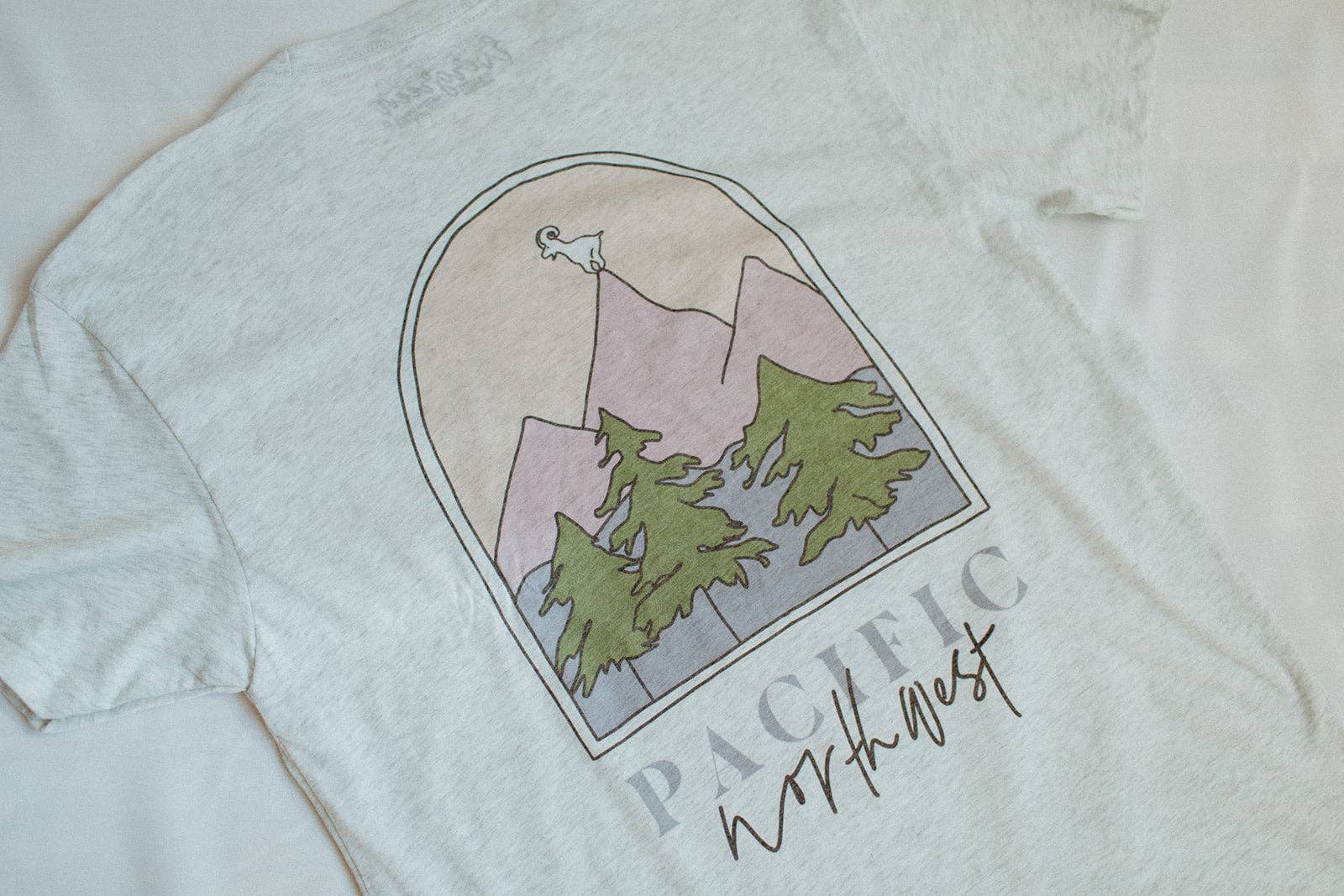 Emerald and Evergreen - Wholesale Screen Printed T-Shirt - Unisex - Mountain Goat5
