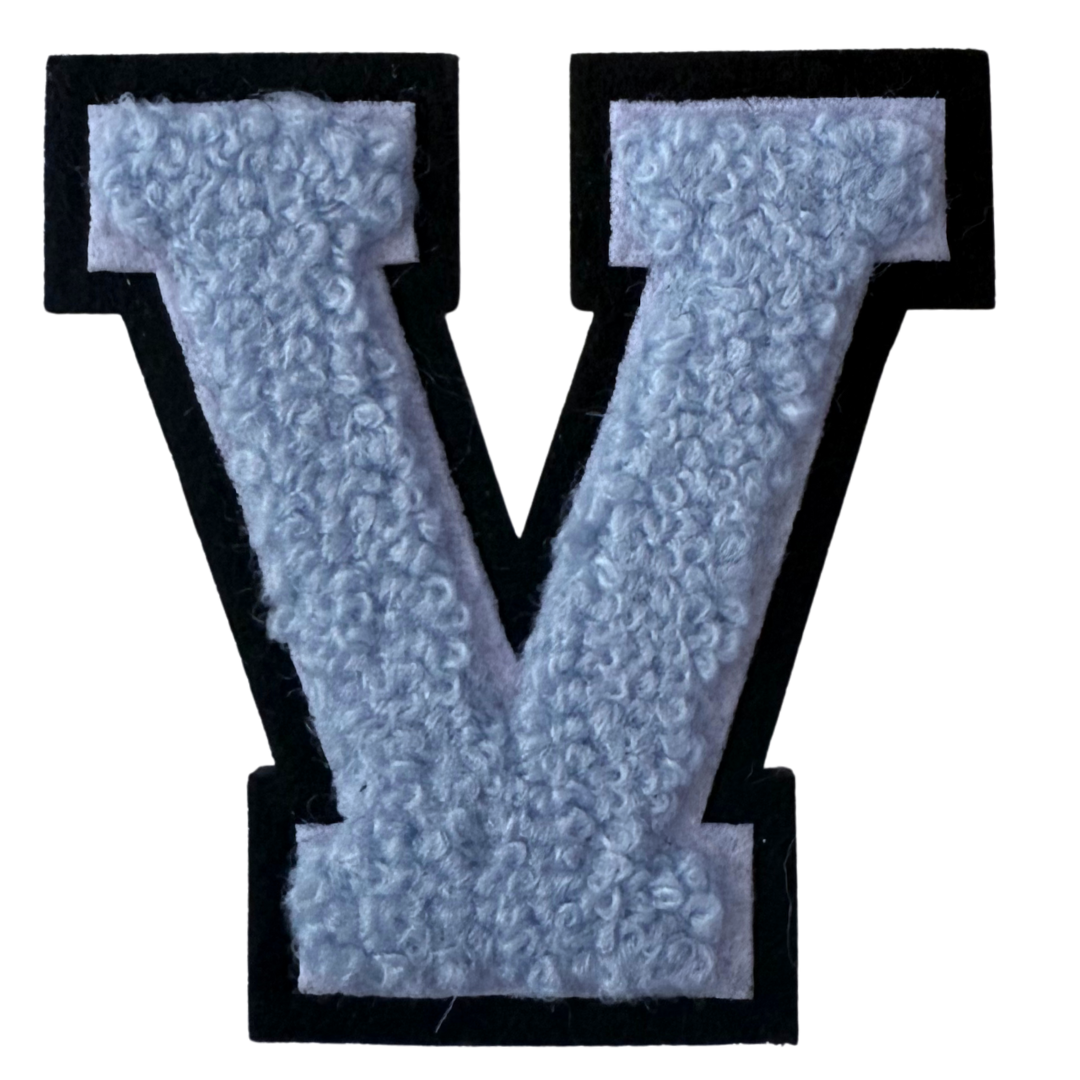 Patch Points - Wholesale Patch - Baby Blue Varsity Letter Sticker & Iron On21