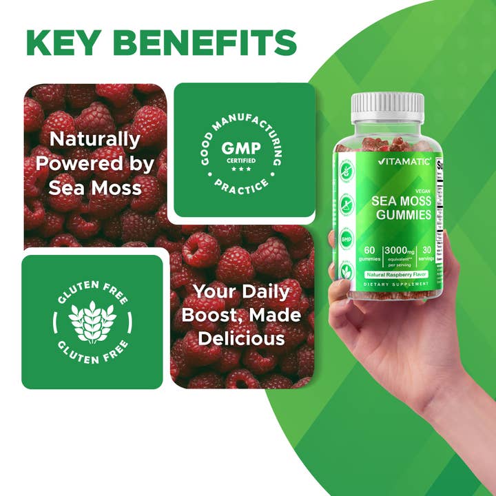 Vitamatic – wholesale Oral supplement/vitamin – Vitamatic Irish Sea Moss Gummies 3000 mg4