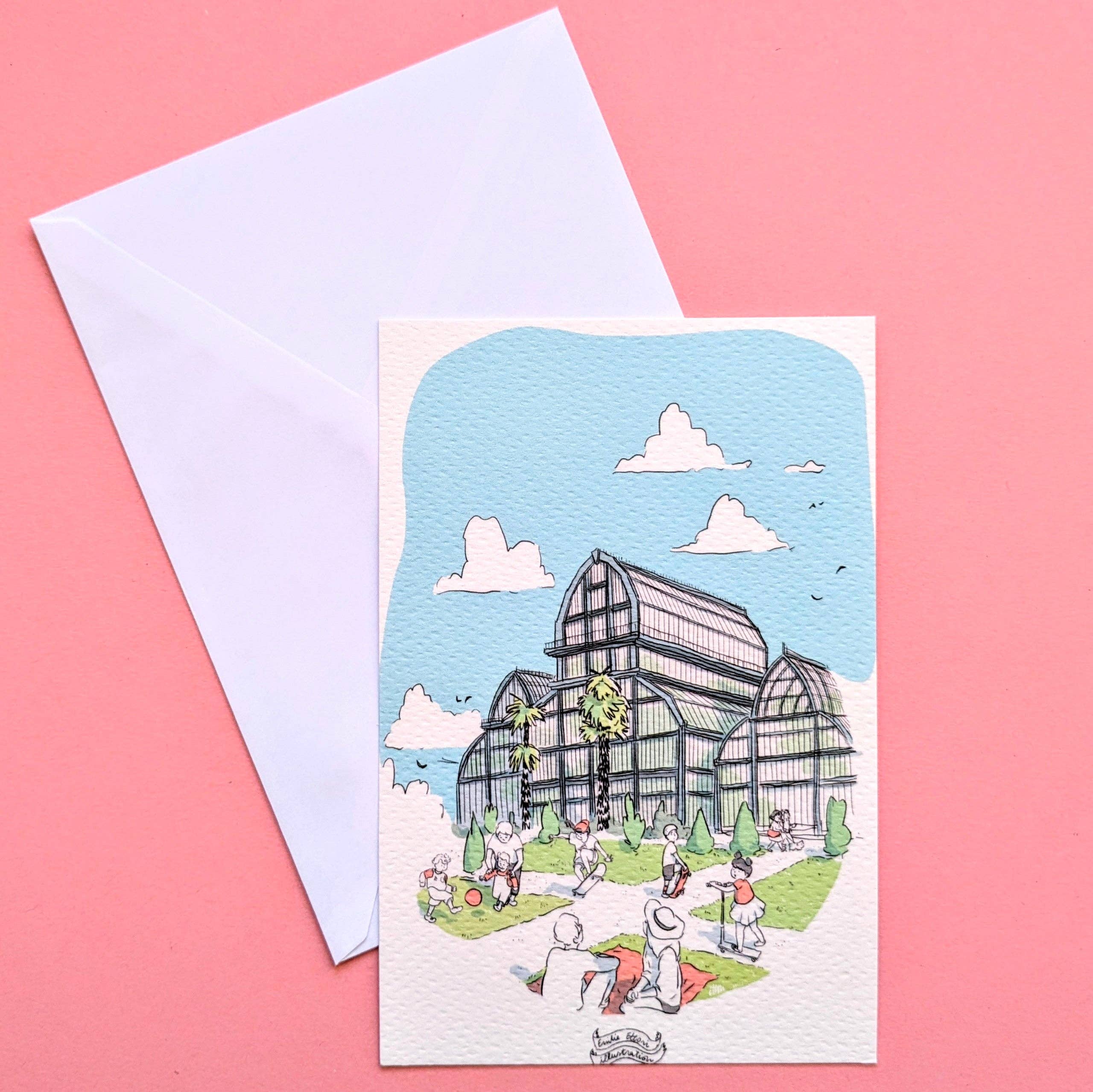 EMILIE ETTORI ILLUSTRATION – wholesale Art print – Greenhouses of the Tête d'Or Park3