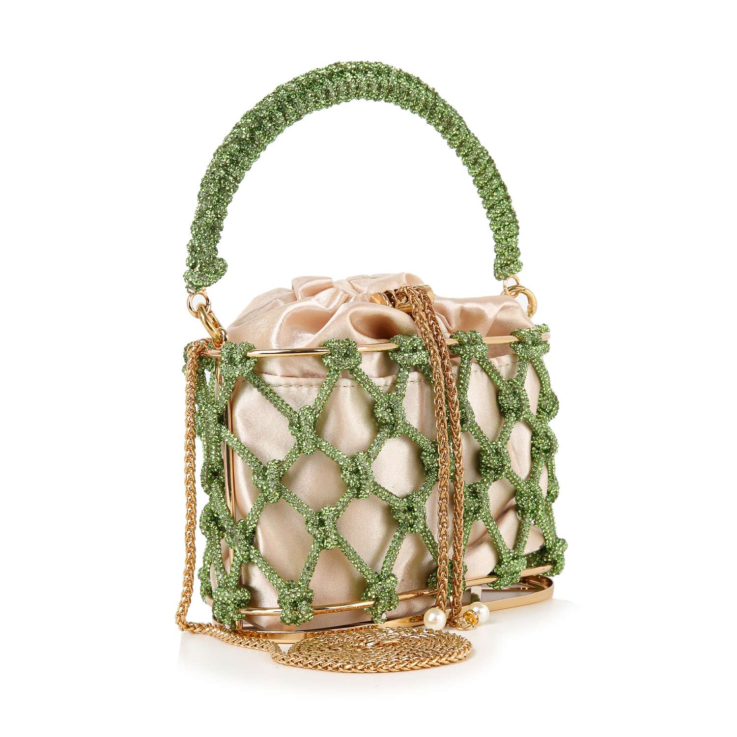 Handbag Express - Wholesale Handtas met handvat - Dames - Avondtas met metalen frame met trekkoord14