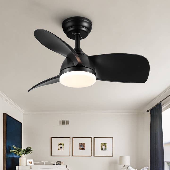 HOMYCASA DESIGN INC - Wholesale Ceiling Fan - 28 In Intergrated LED Ceiling Fan Lighting with ABS Blade