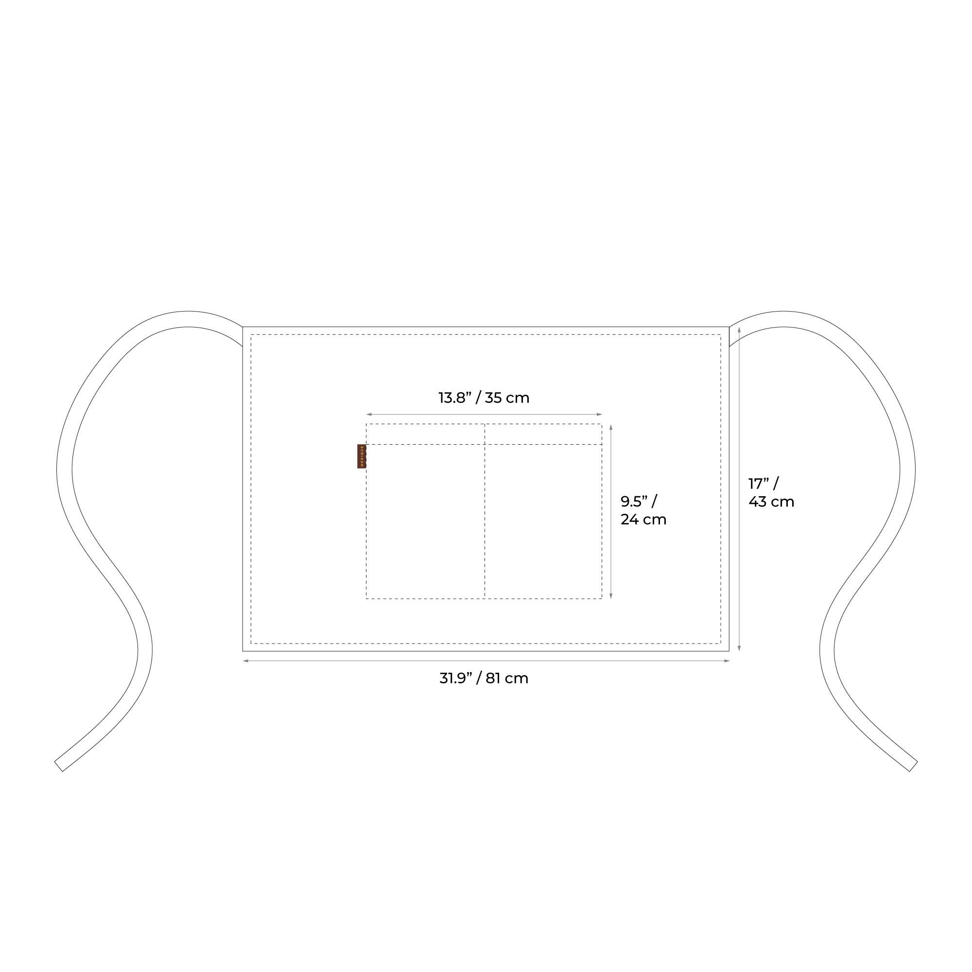 menique – Engroshandel Forklæde – Barista hørhalvforklæde med lomme7