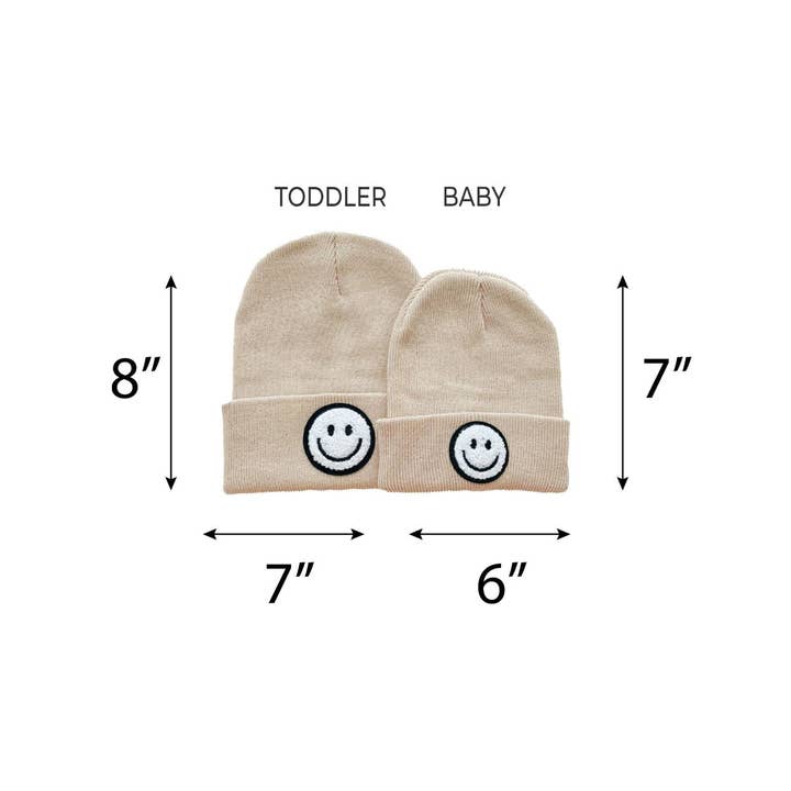 Lucky Panda Kids - Wholesale Beanie - Kids - Smiley Baby & Kids Beanie | Beige
