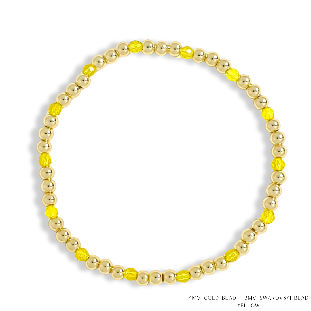 Savvy Bling - Vendita all'ingrosso Bracciale con perline - Bracciale con Perline in Oro e Cristalli Swarovski - Più Colori36