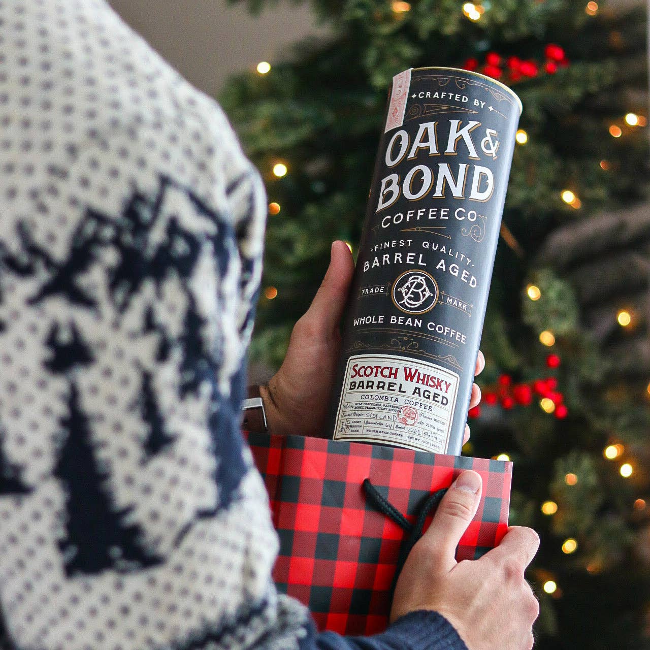 Oak and Bond Coffee Co. - Vente Grains de café - Café vieilli en fût de whisky écossais1