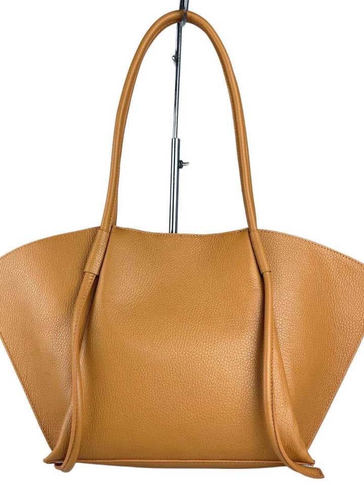 MI115CA Italian Camel Leather Tote Bag for wholesale by JIJOU CAPRI
