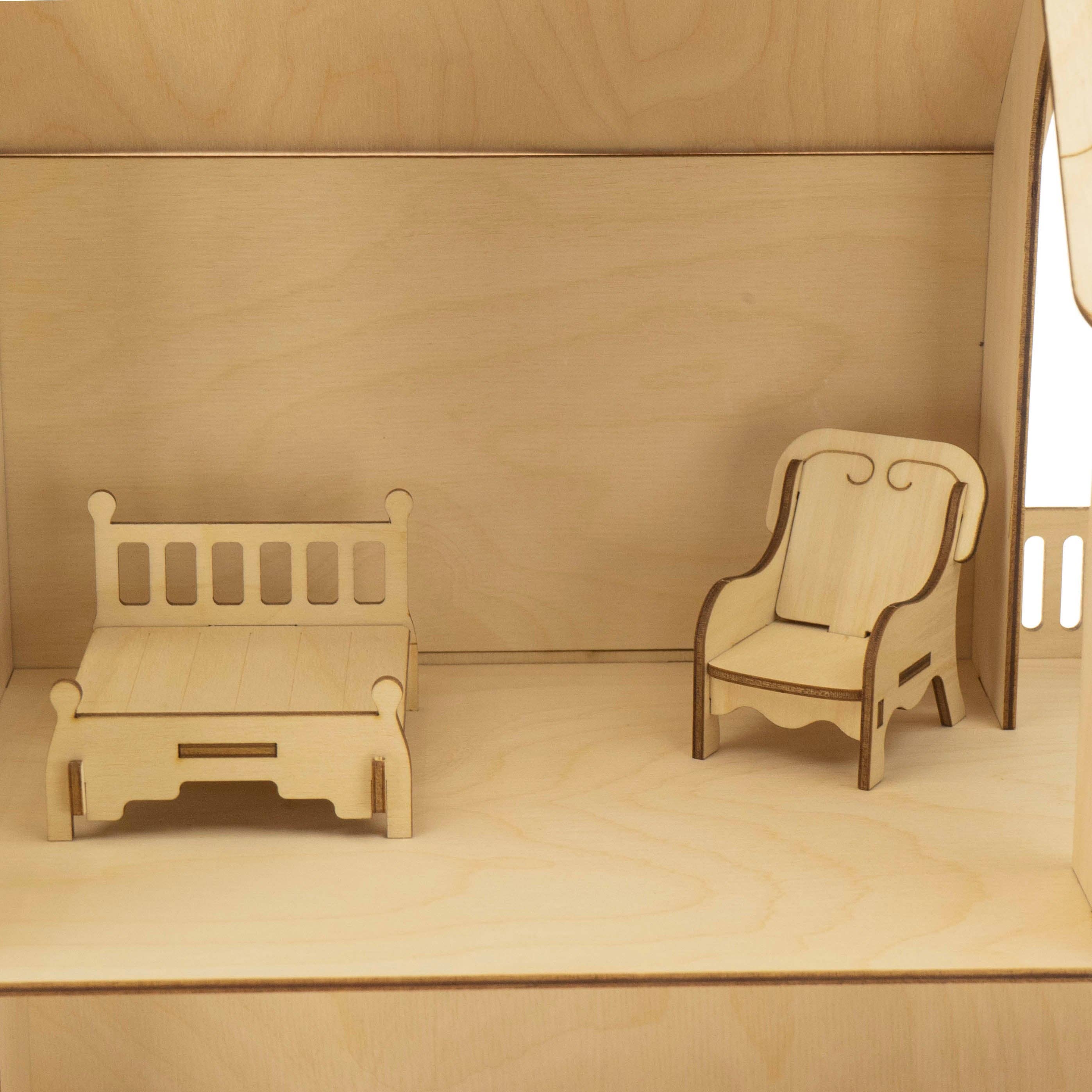 Munda Mundi - Wholesale Doll Accessory Kit - Kids - Dollhouse Winter with the furniture, 1:127