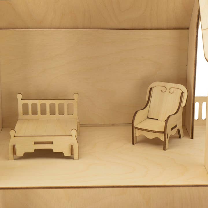 Munda Mundi - Wholesale Doll Accessory Kit - Kids - Dollhouse Winter with the furniture, 1:127