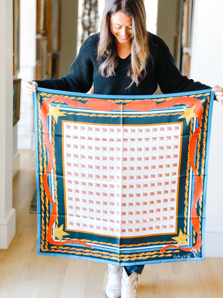 America America Scarf for wholesale by Brooke Wright Designs