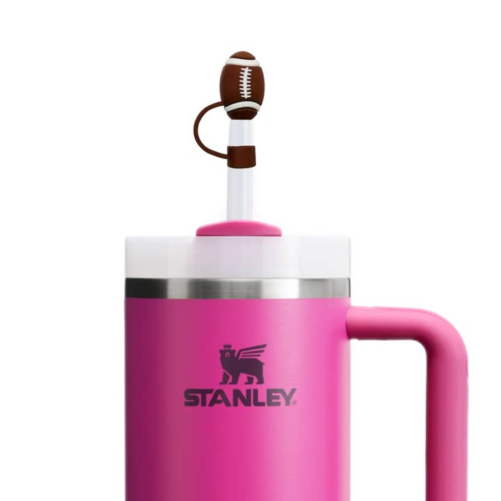 Football Straw Topper for wholesale by Mini Haute Mess