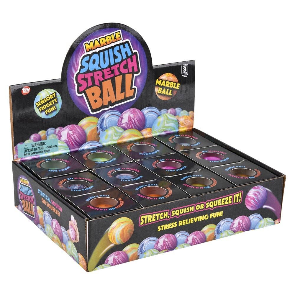 La Luna Bella - Toys – Großhandel Squishy-Spielzeug – Kind & Baby – 2,33" Knautsch- und Dehnbare Marmorierte Gummi-Kugel von La Luna Bella12