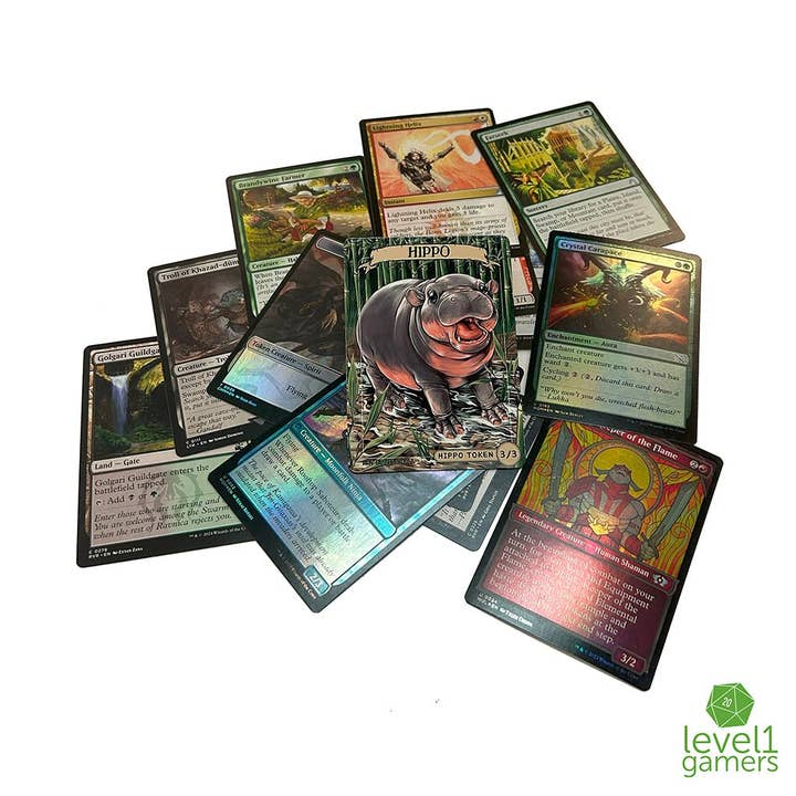 Level 1 Gamers - Wholesale Card Game - Pygmy Hippo - Token Magic Card Pack (5 Cards)