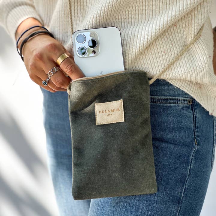 De La Mur – wholesale Crossbody bag – Women's – Pine Mobile Bag2