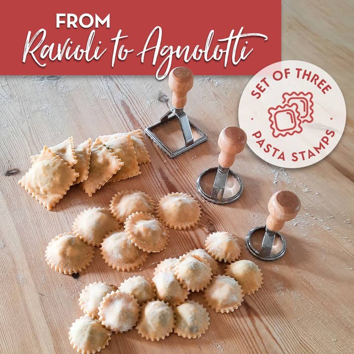 Country Trading Co. - Venta al por mayor Kit de cocina - Kit de pasta para hacer ravioles con libro de recetas