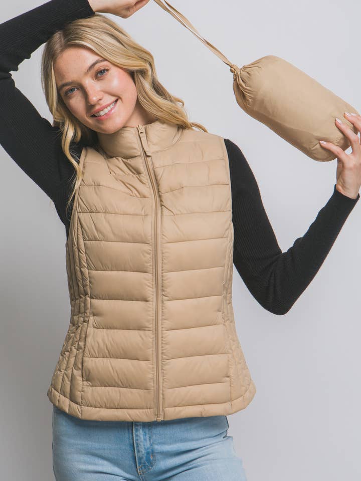 Gilet doudoune compactable avec pochette pour la vente par 42POPS