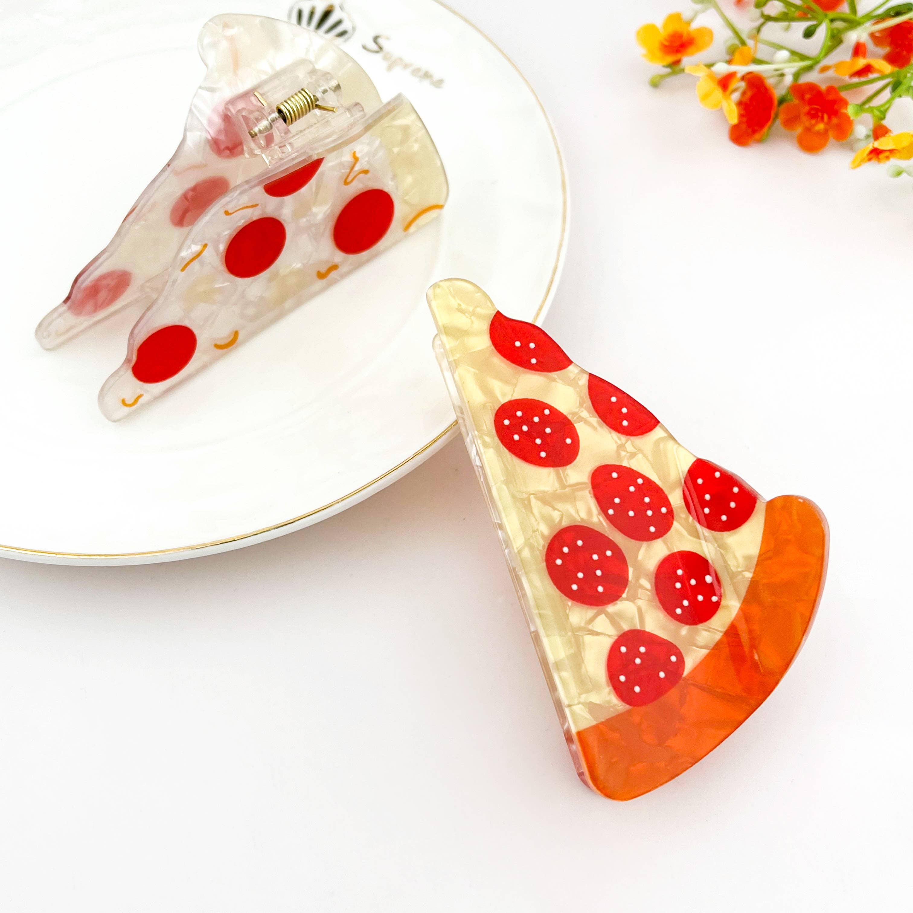 mildstyles - Wholesale Hair Clip - Women's - French Cheese Creative Food Hair Claw Clip1