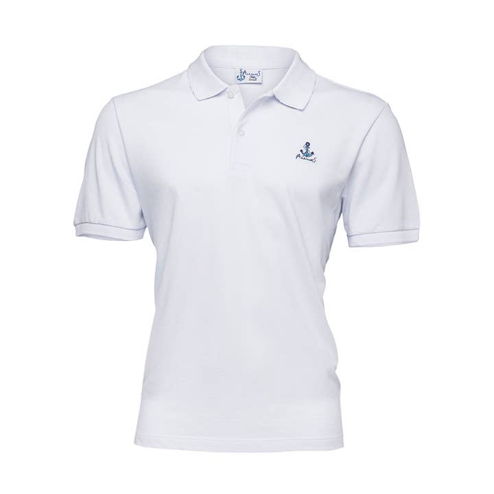 Polo à col pour homme Anemoss Anchor, 100 % coton, XL pour la vente par Biggbrands