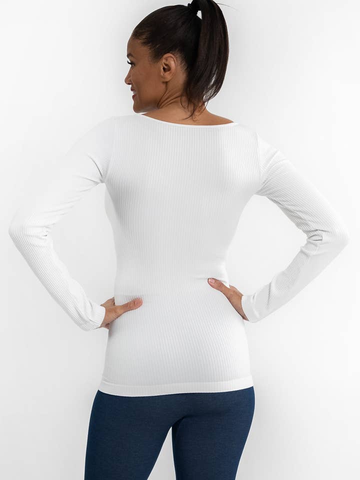 ELIETIAN - Wholesale Knit Top - Women's - Ribbed Reversible Long Sleeve14