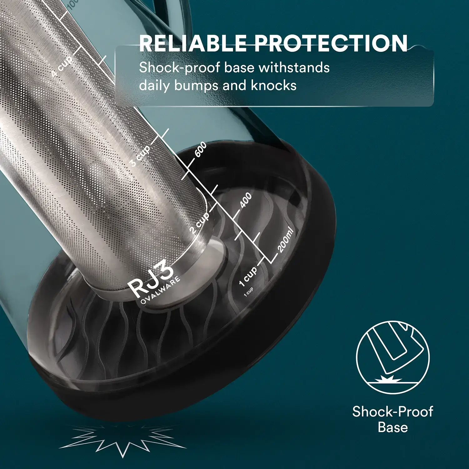 Ovalware - Vendita all'ingrosso Macchine per il caffè - Brocca ermetica per caffettiera fredda e infusore per tè con beccuccio | 1,5 l 6