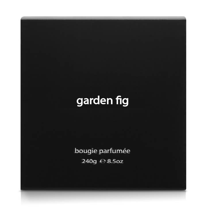 Eco-Friendly Garden Fig Candle - Recyclable White Glass for wholesale by The Whitney Collection