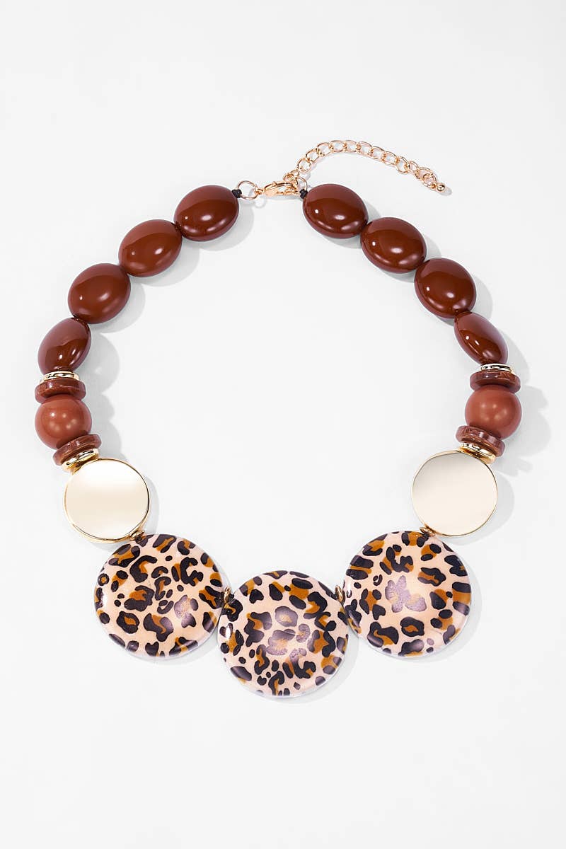 Brun Collier fantaisie 2WY10 en vente sur Faire3