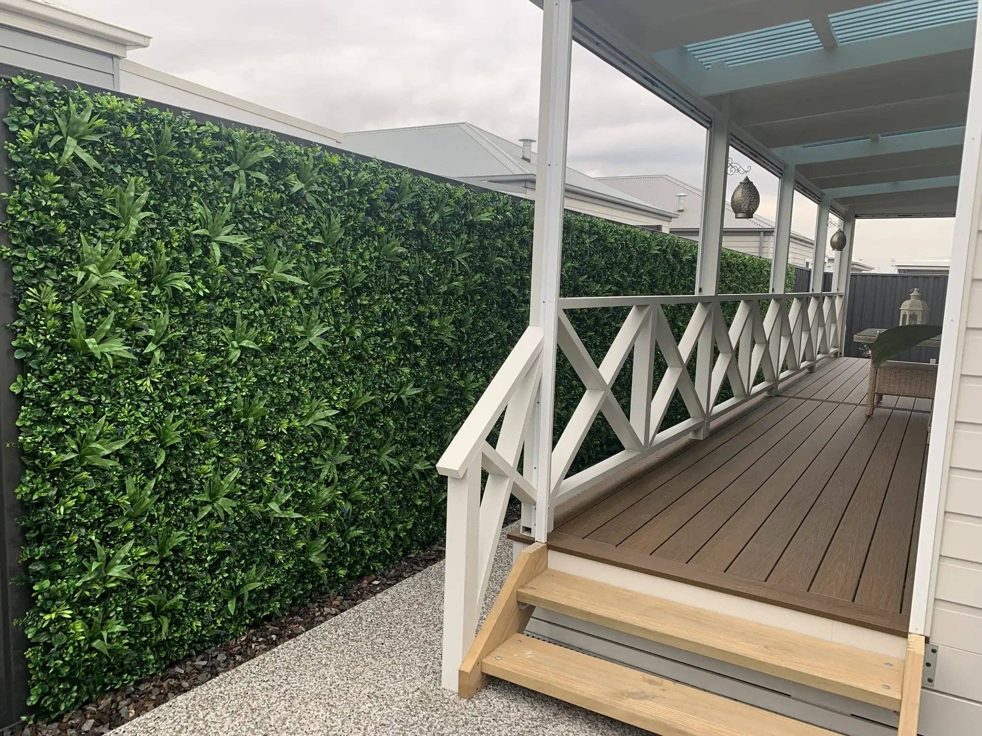 Designer Plants - Wholesale Artificial Plant - Luxury Lavender Fields Artificial Green Wall 40" x 40" 11SQFT Commercial Grade UV Resistant9