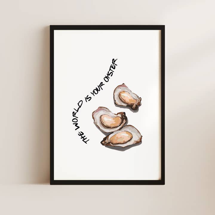 Världen är ditt ostron väggkonsttryck för wholesale av Alluvion