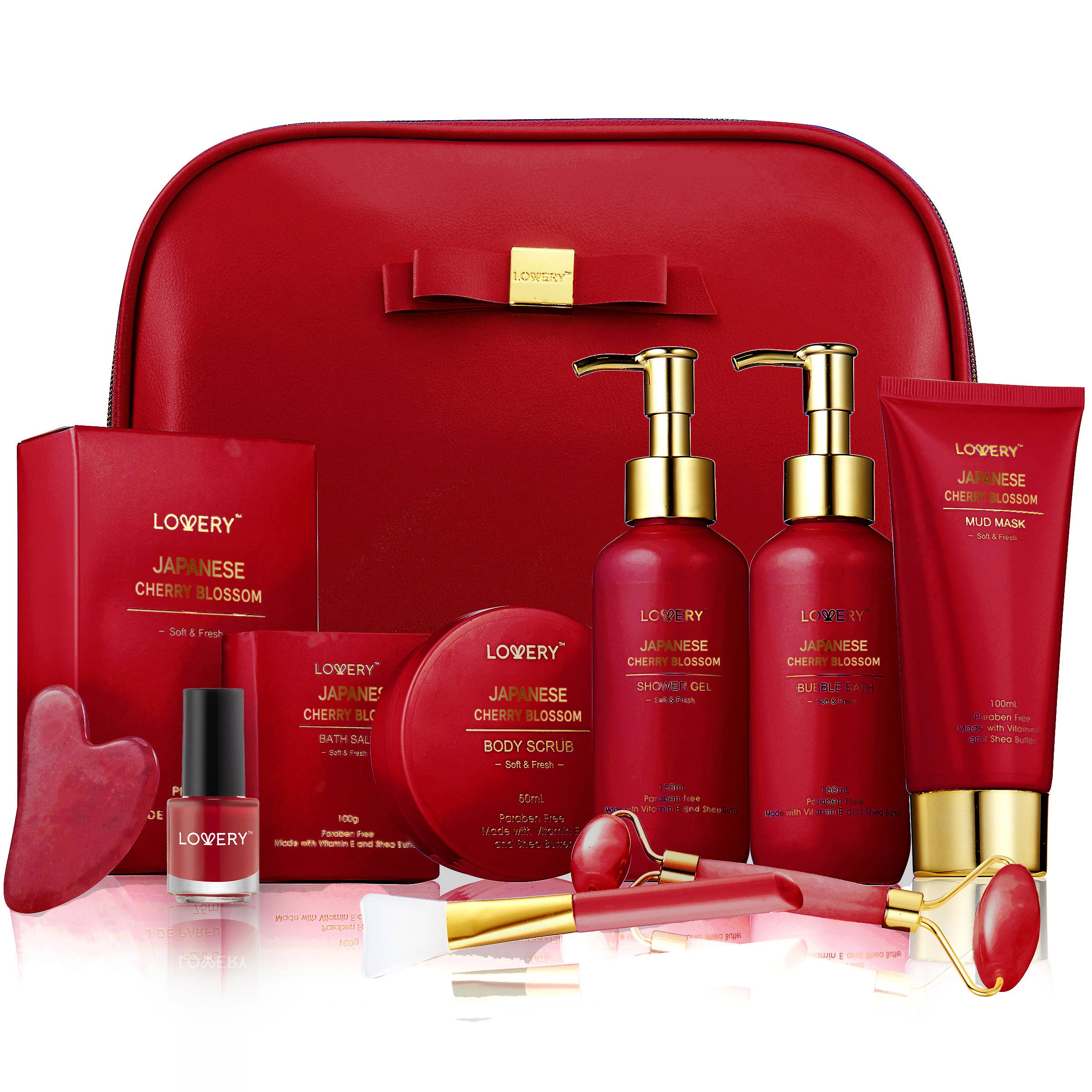 Lovery – wholesale Bath & body set – Luxury Japanese Cherry Blossom Body Care Spa Gift Set - 11pc6