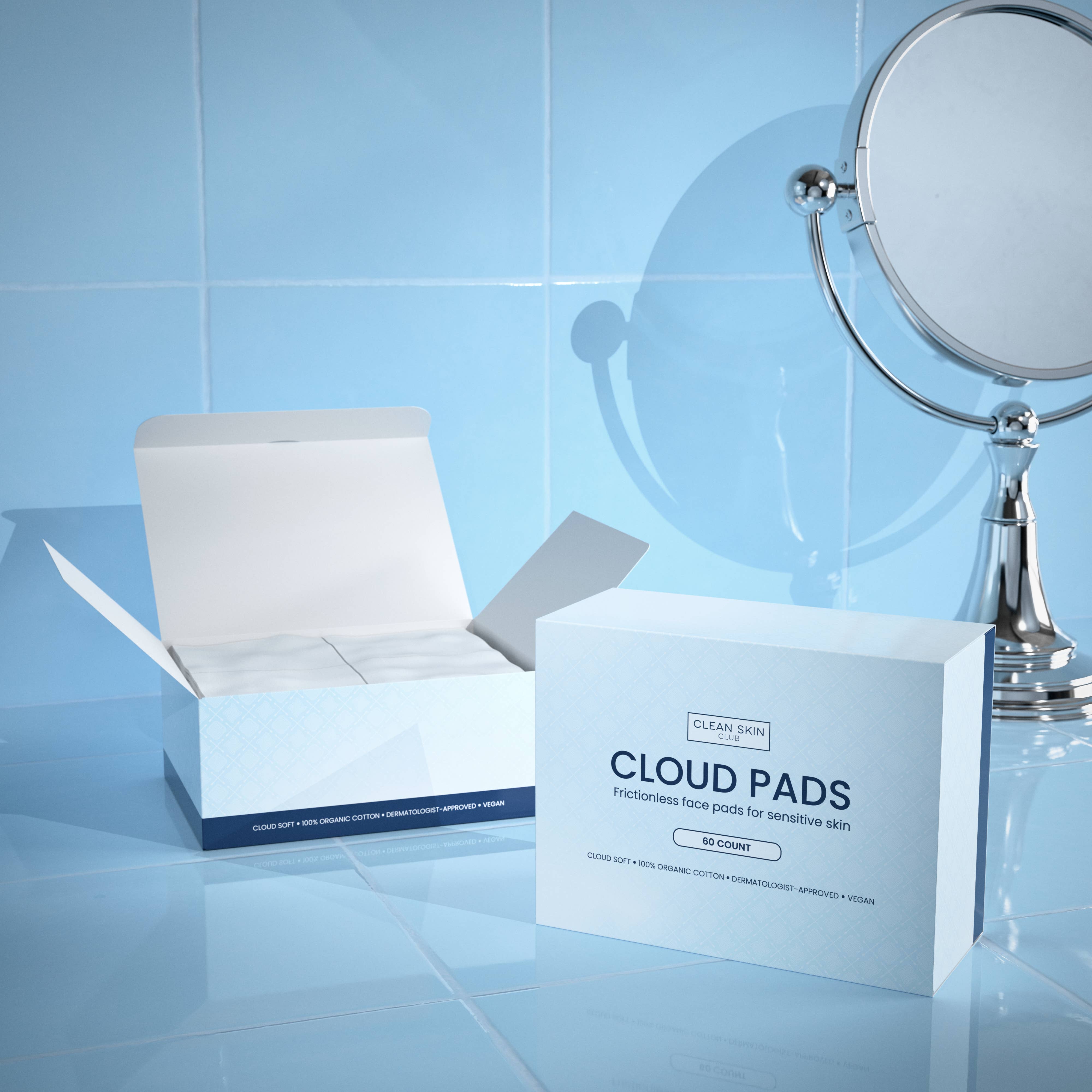 Clean Skin Club - Wholesale Cotton Pad - Cloud Pads Frictionless Face Pads4