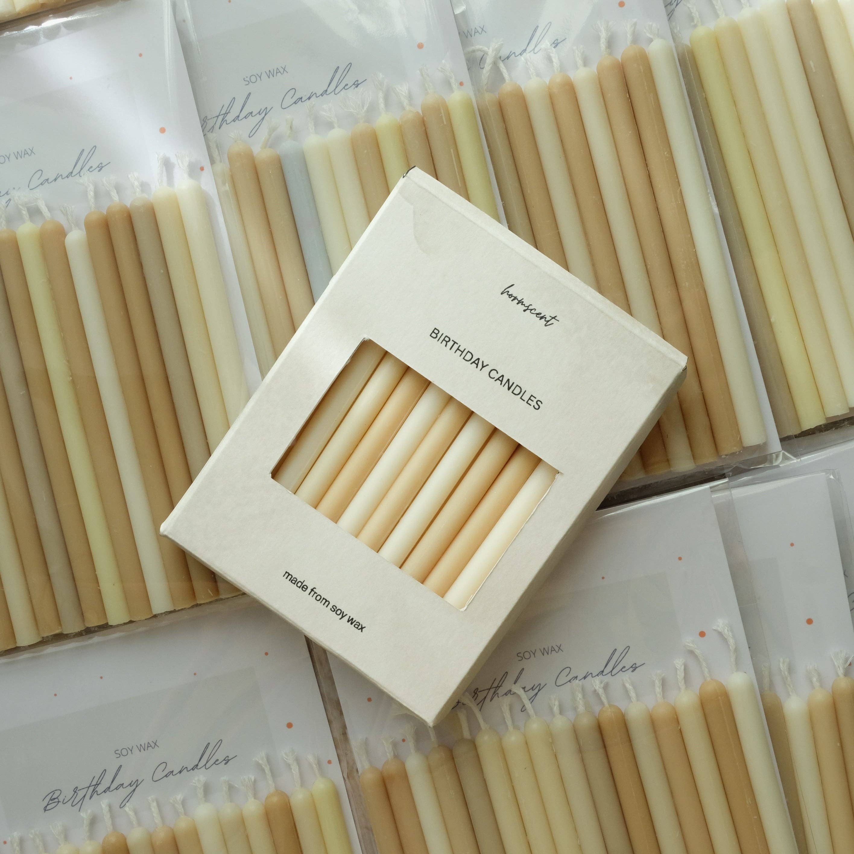Hormscent - Wholesale Cake Candle - Soy Wax Birthday Candles in Earth Tones