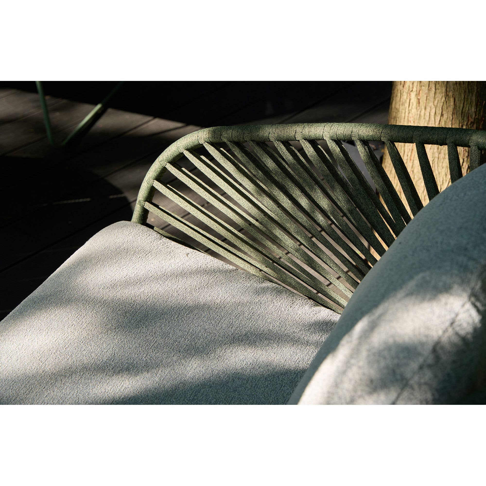 House Nordic - Wholesale Patio Set - Novella Lounge Set. grey and green. steel3