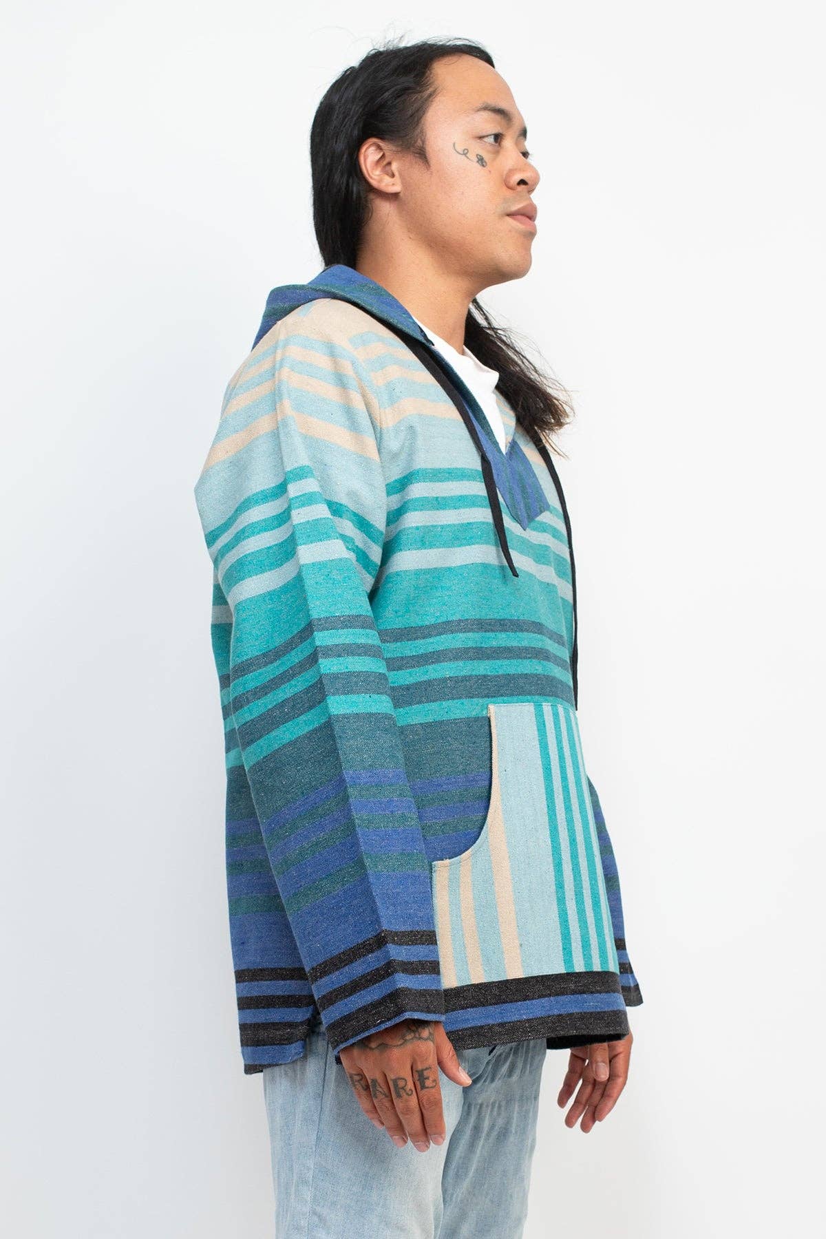 Lakhays Collection Inc. - Wholesale Hoodie - Unisex - Ombre Striped Unisex Baja Hoodie4