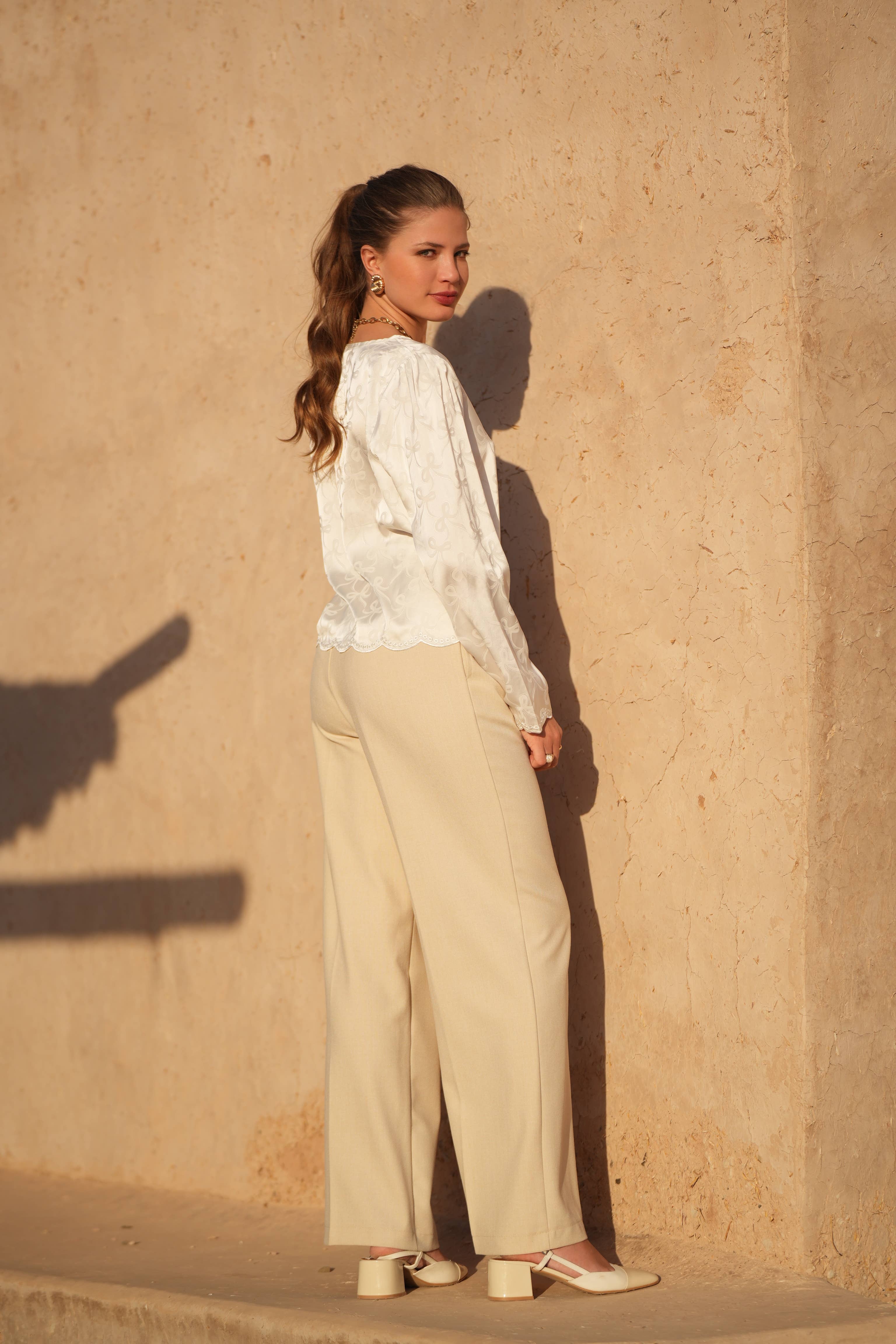 LULUMARY - Wholesale Pants - Women's - Wide pants P95825