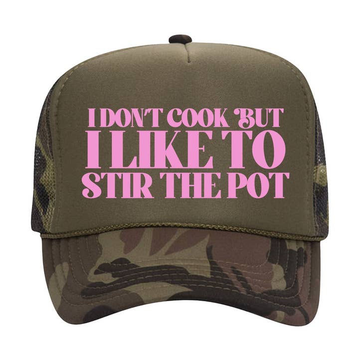 Eu Não Cozinho Mas Gosto de Agitar as Águas Boné de Caminhoneiro Engraçado por atacado de Calm Down Caren