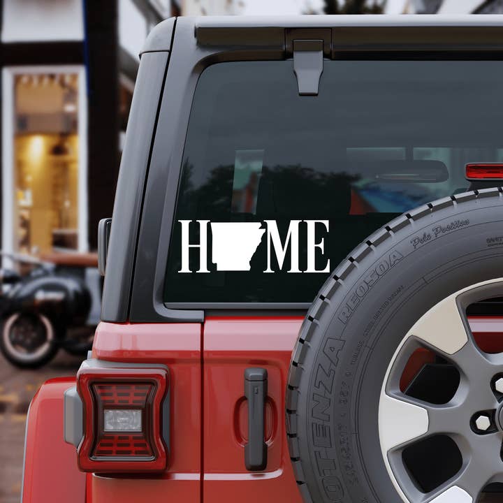 Arkansas Home Car and Laptop Decal for wholesale by AO Designs LLC