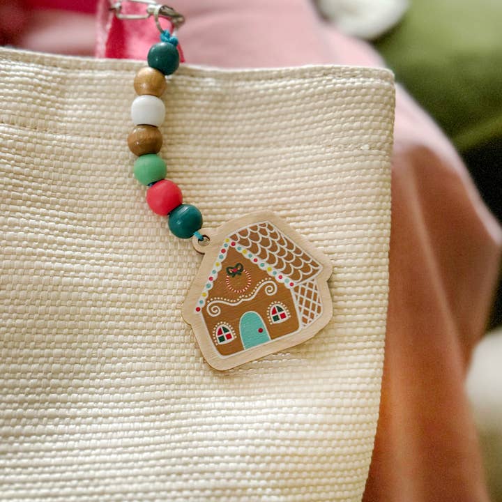 Cotton Twist - Wholesale DIY Craft Kit - Kids - Gingerbread House Keyring Gift Kit