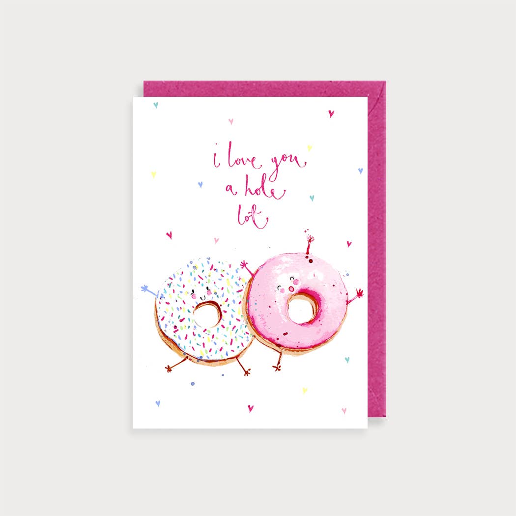 Louise Mulgrew – wholesale Kärlekskort – Jag älskar dig Ett Hole Lot Kärlekskort