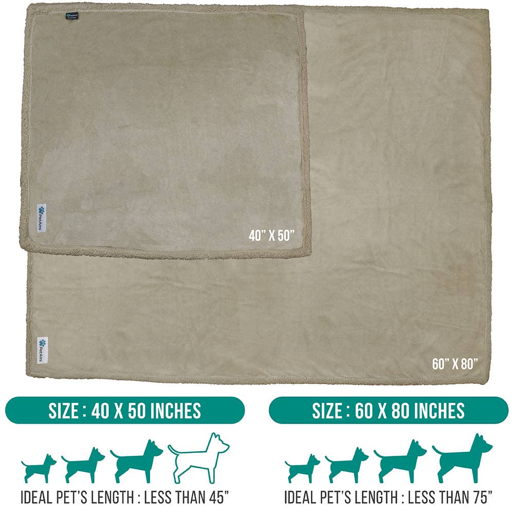 PetAmi - Vente Couverture – chat et chien - Couverture pour animaux en polaire réversible84
