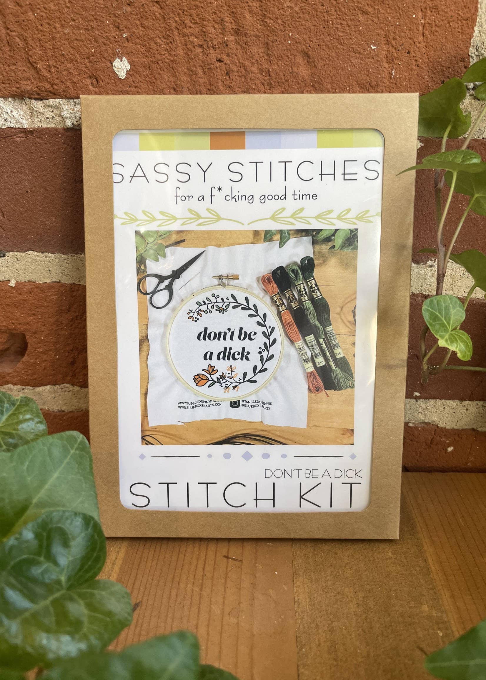 Tangled Up In Hue – Großhandel Kreuzstich-/Stickzubehör – Stickset zum Selbermachen — Don't Be a Dick — freches Stickset2